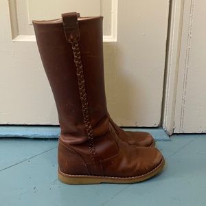 Elephantito size 12 toddler girls leather boots